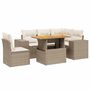 Voir la diapositive 2 : VIDAXL Salon de jardin avec coussins 6 pcs beige resine tressee