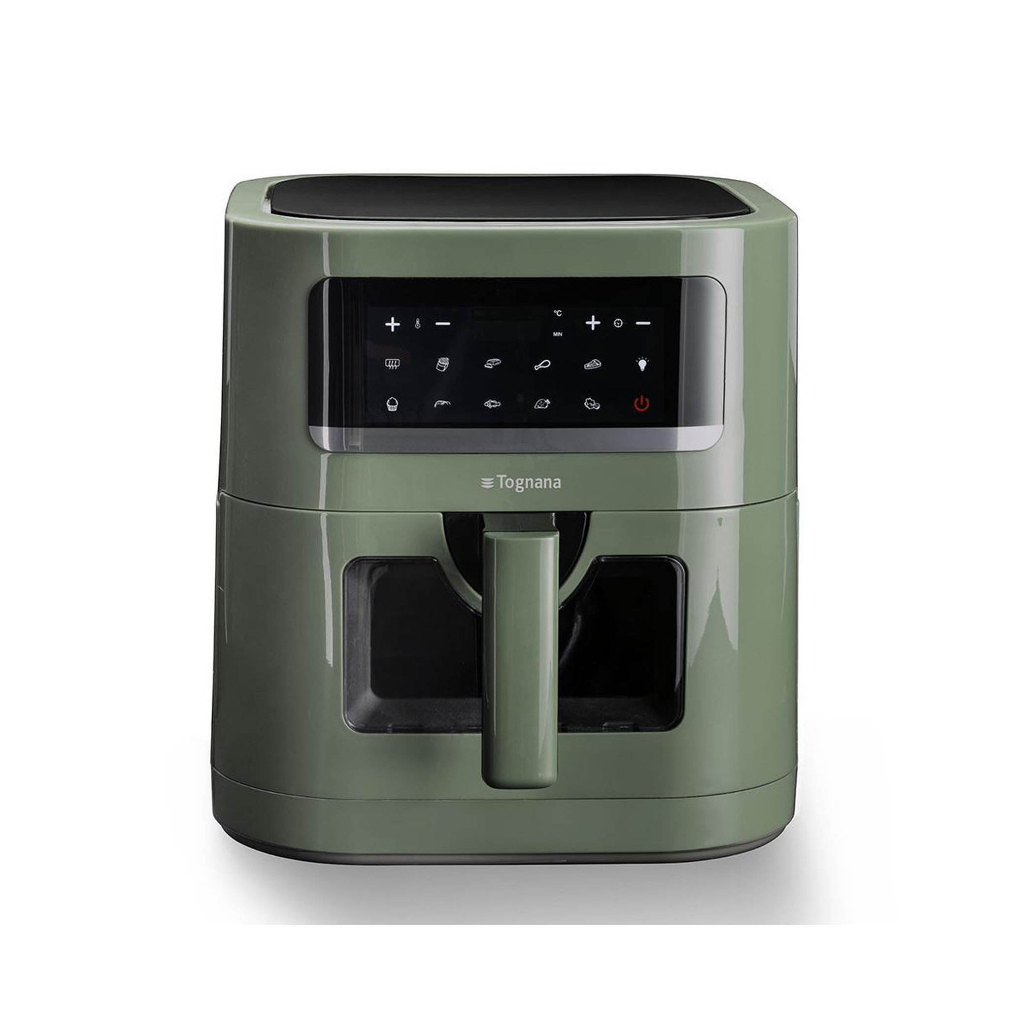 tognana Friteuse à air en porcelaine tognana 7 l vert sauge