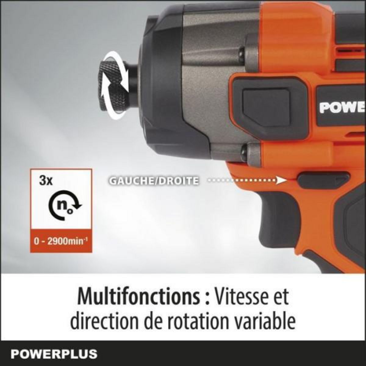 MARKET24 Visseuse a choc sans fil 20V 180Nm - DUAL POWER POWDP20100 - Livrée sans batterie ni chargeur