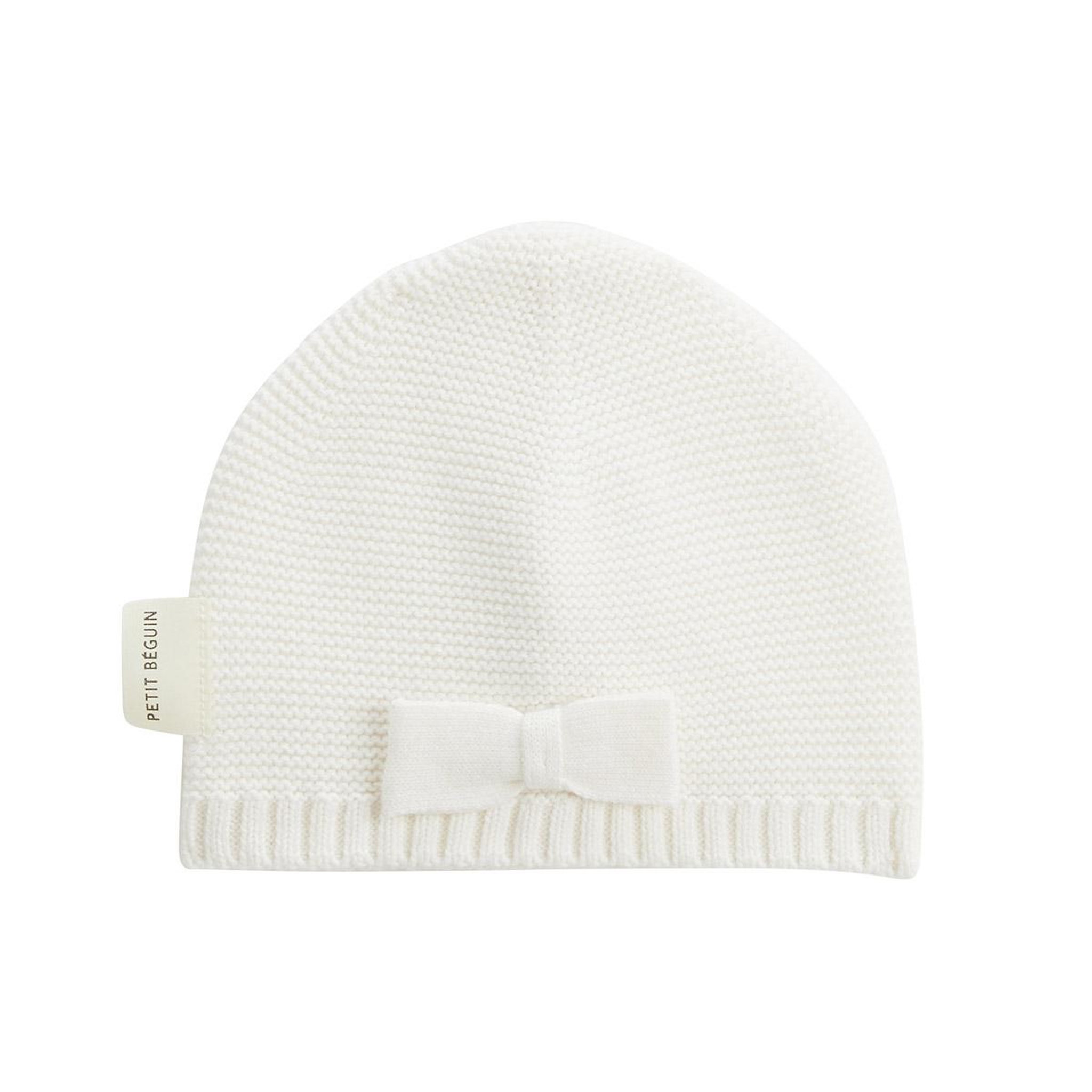 Voir la diapositive 4 : Petit Béguin Turban bébé et chaussons en tricot hello baby