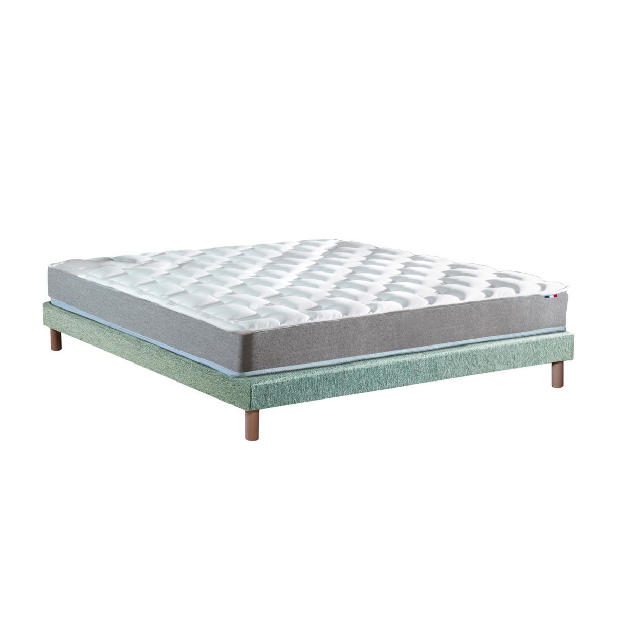 IDLITERIE Ensemble matelas mémoire de forme MAM AZUR avec sommier - confort français
