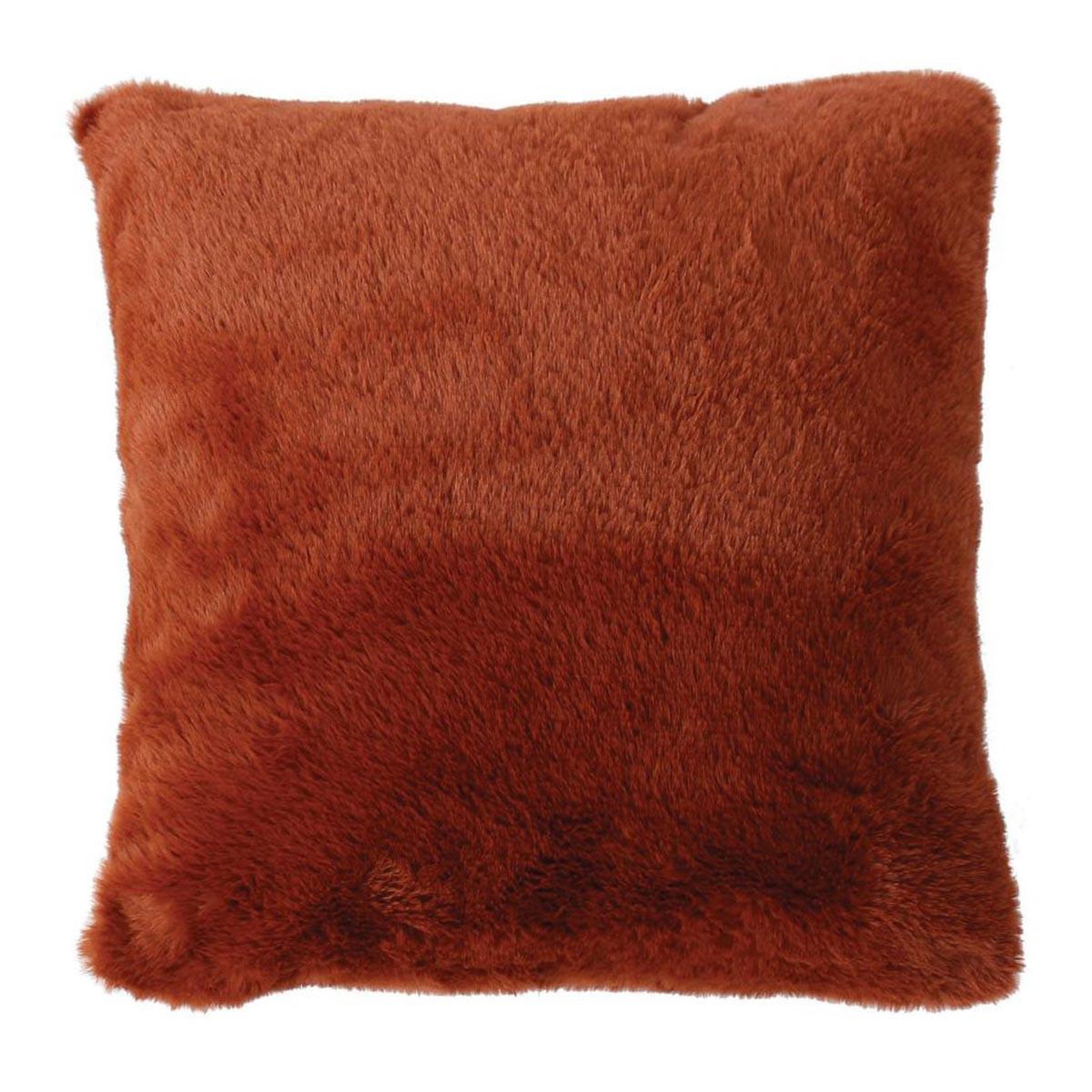 ENJOY HOME Coussin déco imitation fourrure  rabbit pop  40x40cm cuivre
