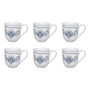 Voir la diapositive 1 : SECRET DE GOURMET Lot de 6 Mugs en Céramique  Little Cottage  32cl Blanc