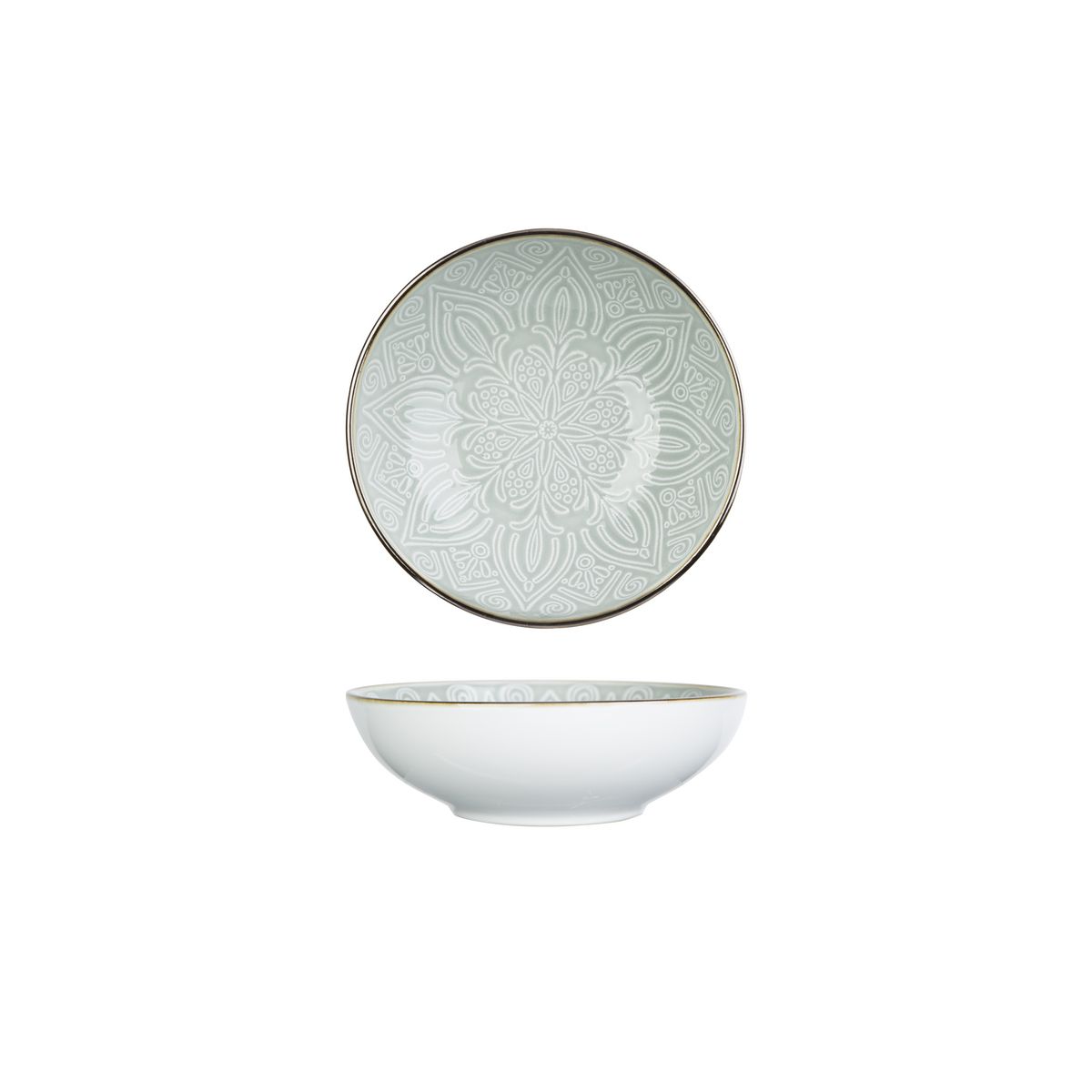 Assiette creuse en grès 18.5 cm 
