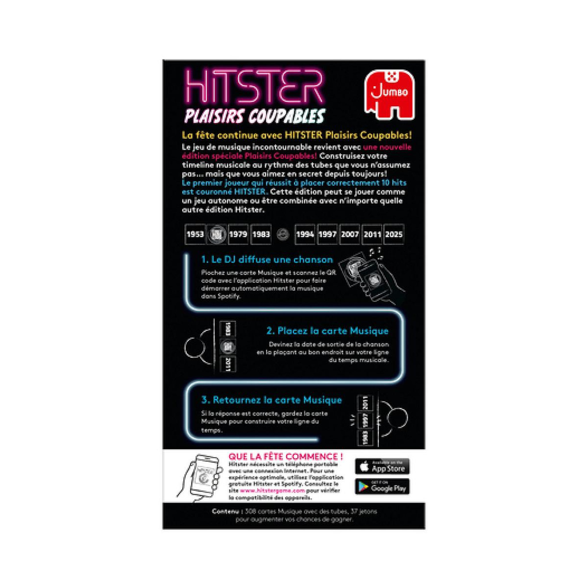 Voir la diapositive 4 : PIXIE GAMES Hitster - Plaisirs coupables - Version France