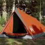 Voir la diapositive 1 : VIDAXL Tente de camping 2 personnes gris et orange impermeable