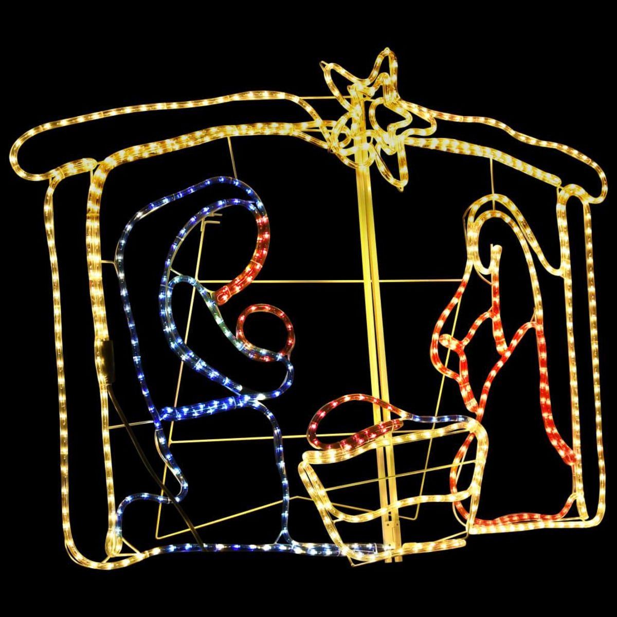 VIDAXL Decoration de la creche de Noël 240 LED 116x41x87 cm