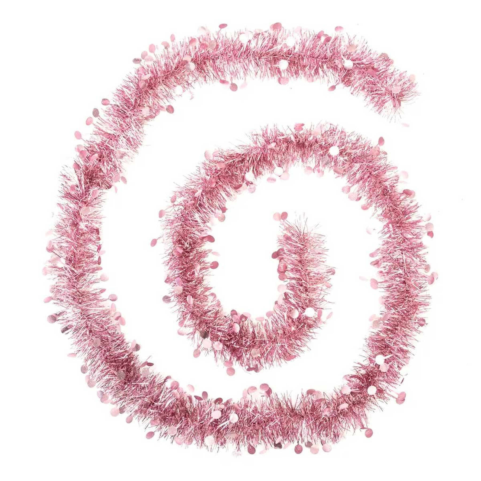 Voir la diapositive 2 : ATMOSPHERA Guirlande de noël pois  colorama  200cm rose