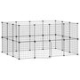 Voir la diapositive 2 : VIDAXL Cage animaux de compagnie a 28 panneaux et porte Noir 35x35 cm