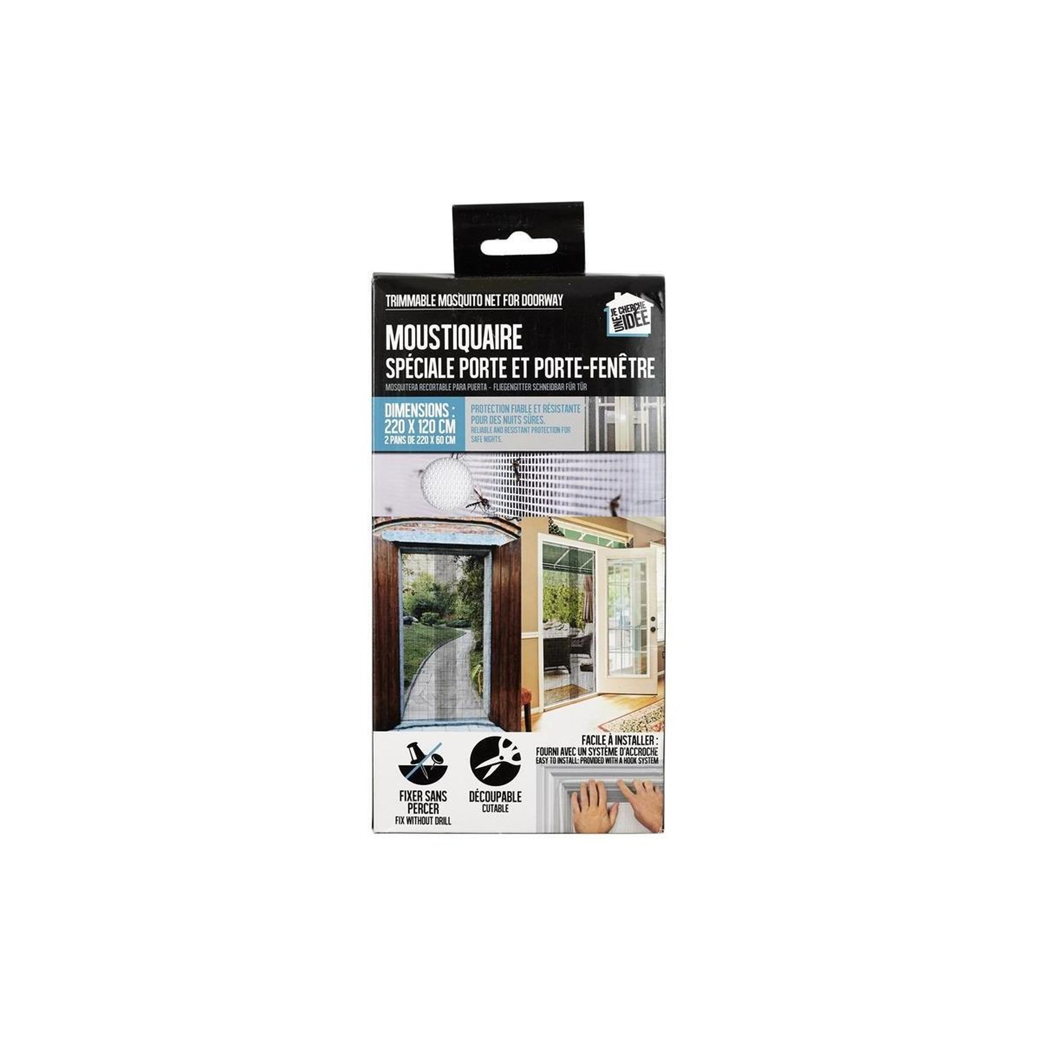 Je cherche une idee Moustiquaire à Découper  Porte  220cm Blanc