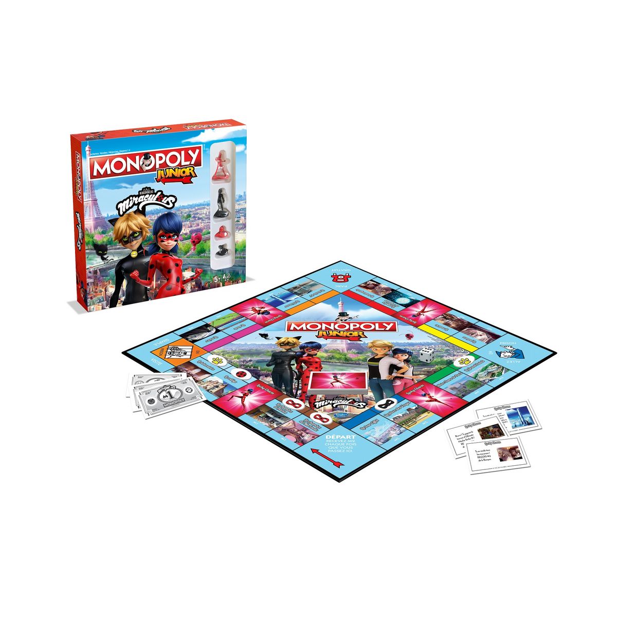  WINNING MOVES Jeu Monopoly junior - Miraculous Ladybug 