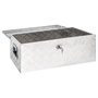 Voir la diapositive 5 : VIDAXL Boîte de rangement Argente 80x39x30 cm Aluminium