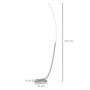 Voir la diapositive 3 : HOMCOM Lampadaire arc design LED - luminosité réglable - H.147 cm - alliage alu.