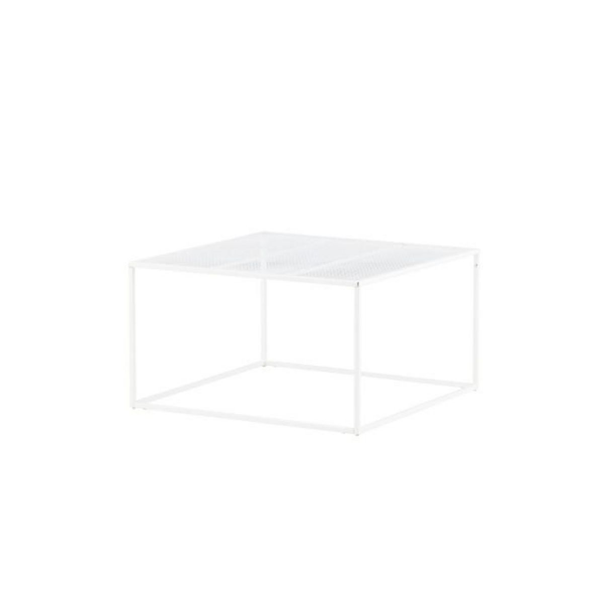 Paris Prix Table Basse en Métal  Netz  80cm Blanc