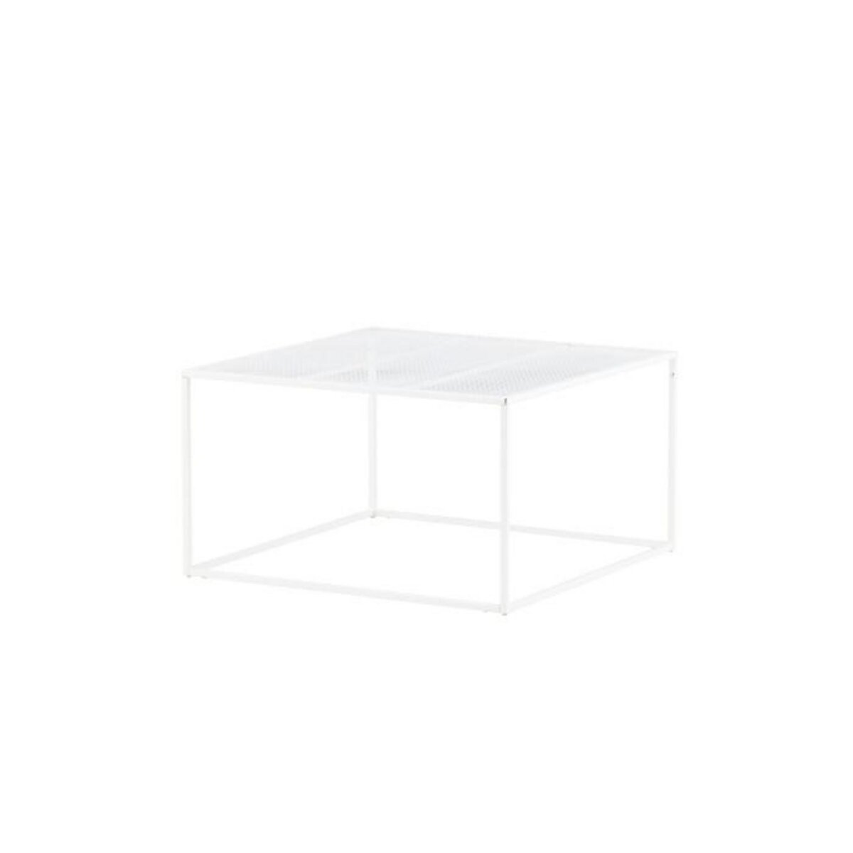 Paris Prix Table Basse en Métal  Netz  80cm Blanc