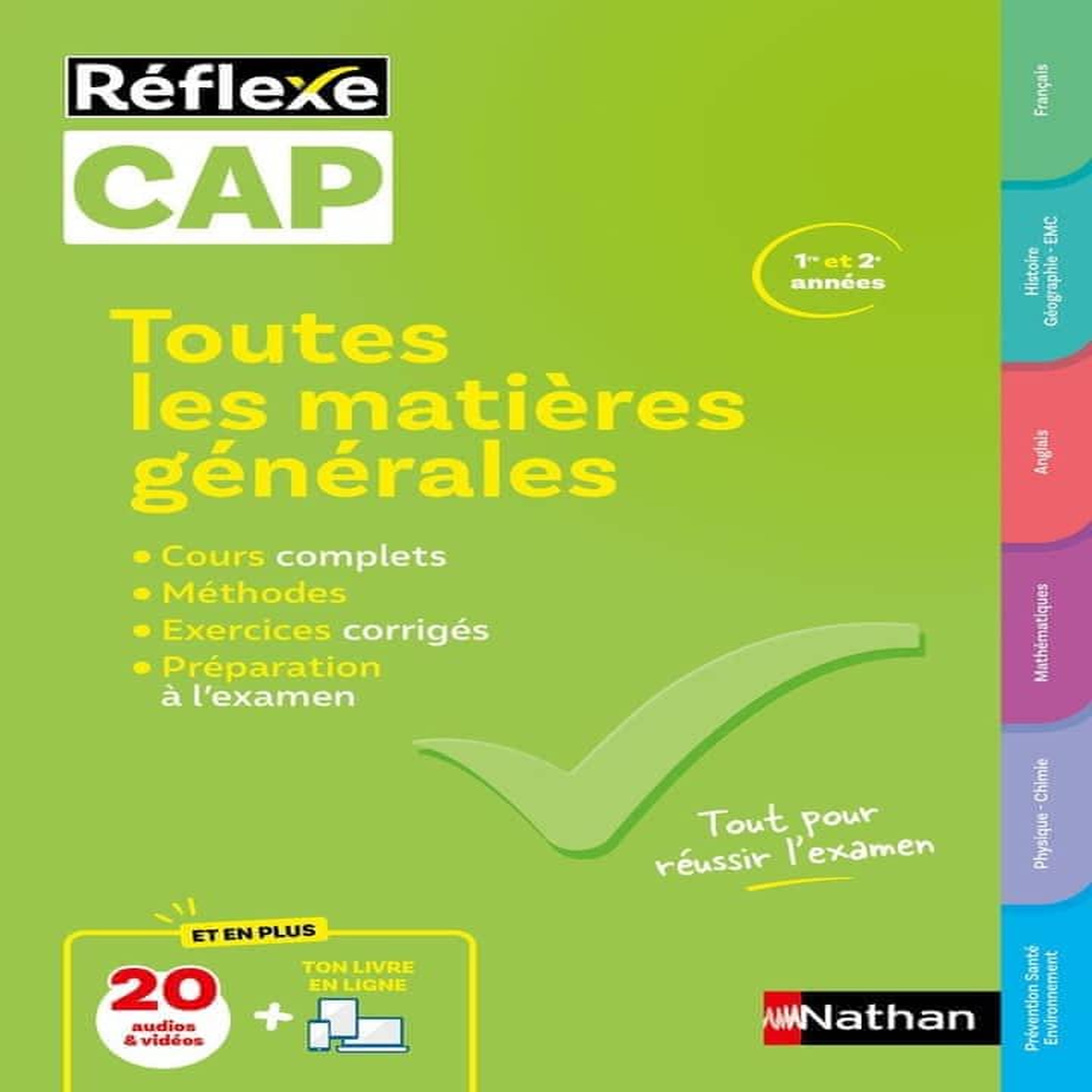 TOUTES LES MATIERES GENERALES CAP. ARE ET 2E ANNEES, EDITION 2025, Monot Alexandra
