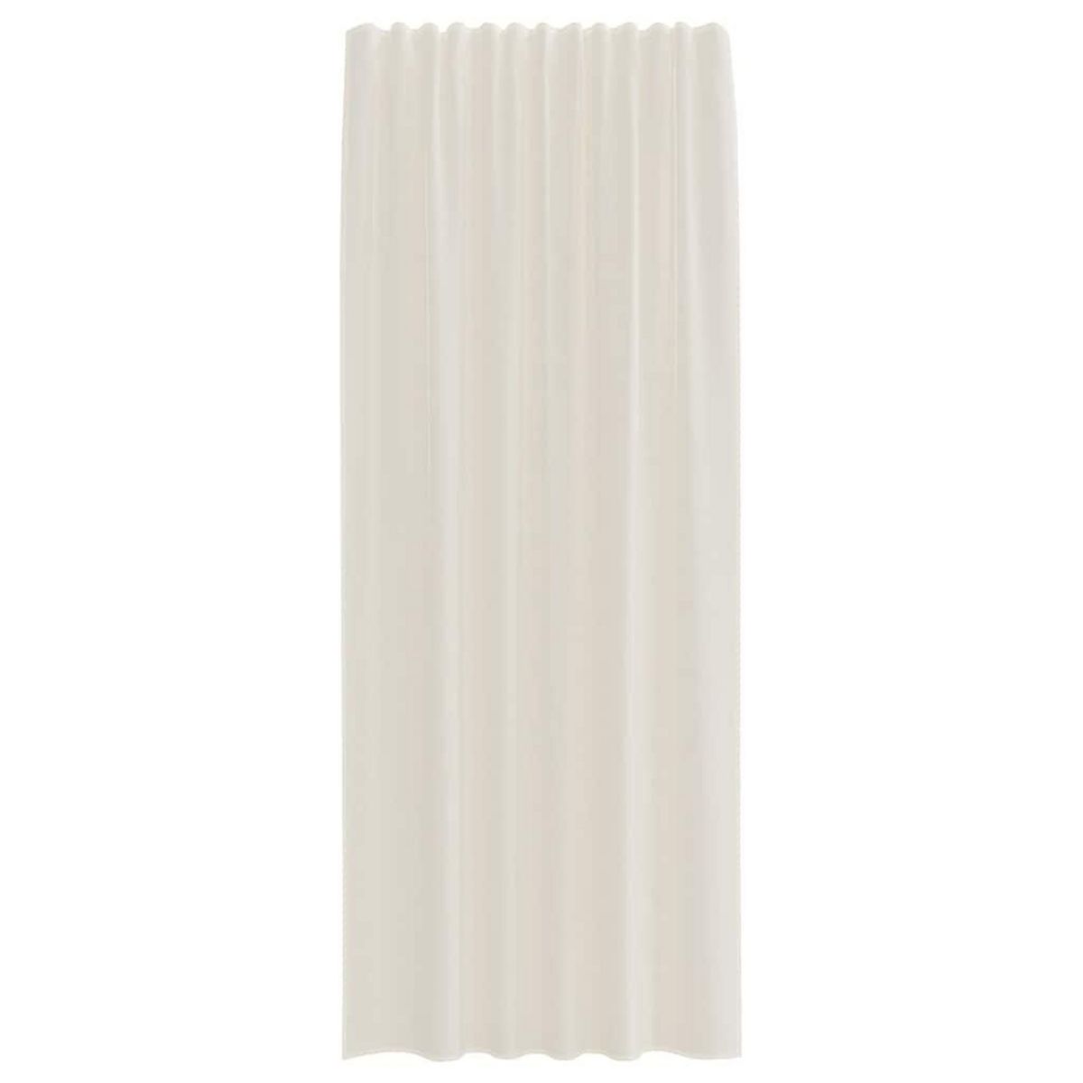 VIDAXL Rideaux en voile avec passants 2 pcs creme