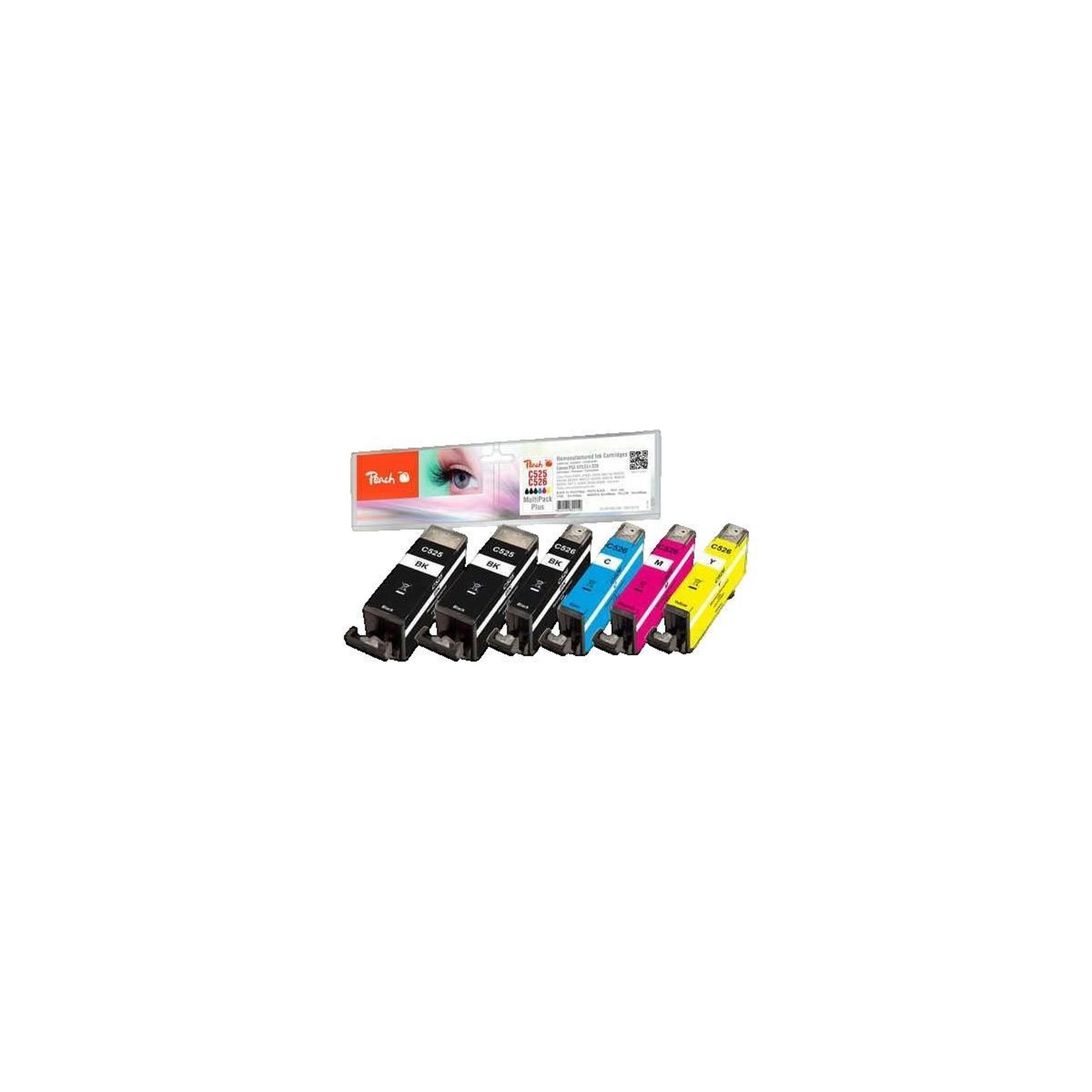 Peach Cartouches d'encre Peach PI100-249 Noir et Couleurs