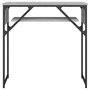 Voir la diapositive 4 : VIDAXL Table console avec etagere sonoma gris 75x30x75 cm