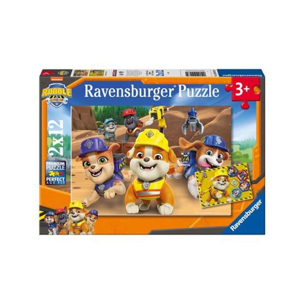 RAVENSBURGER Puzzles 2 x 12 pièces Ravensburger L'équipe en action Rubben