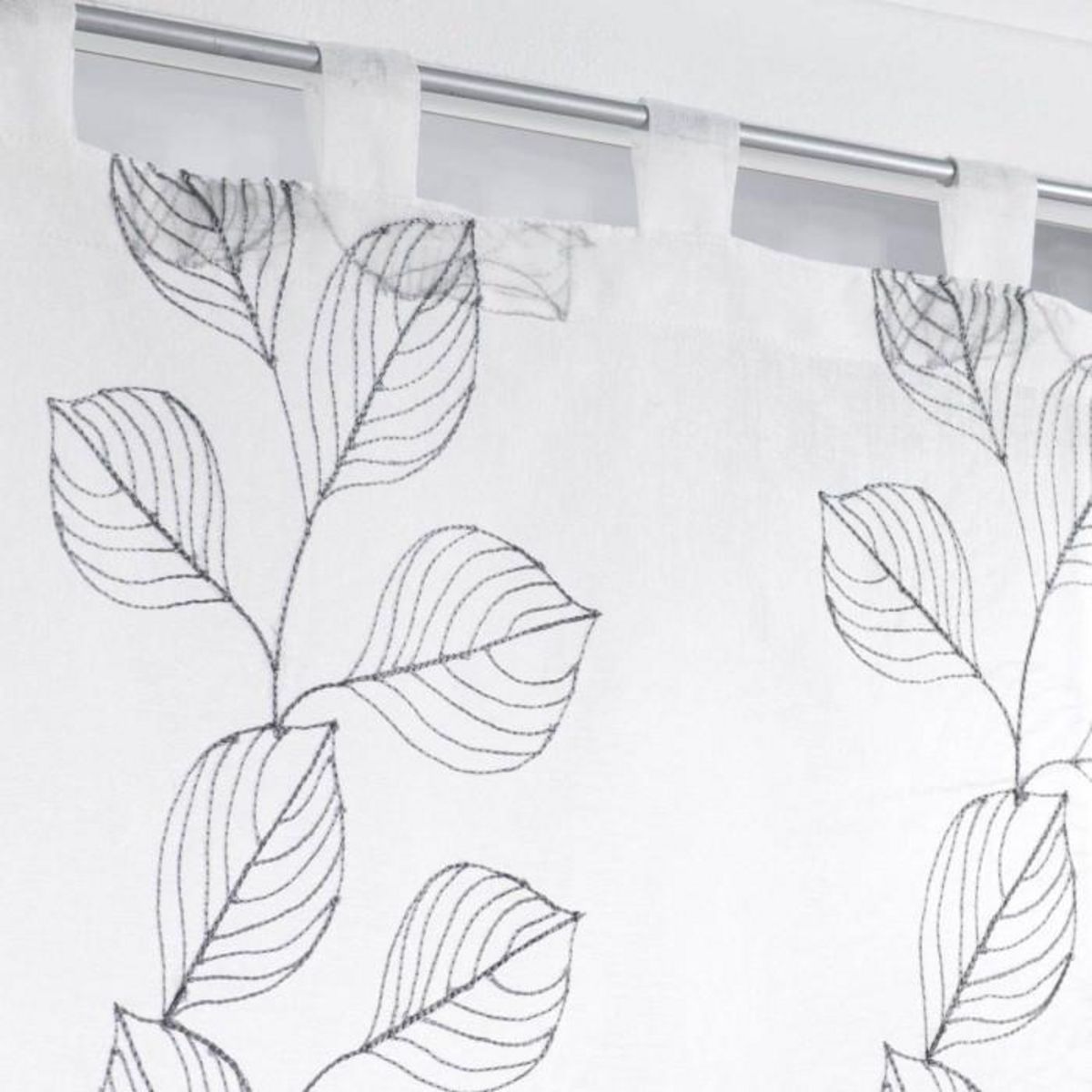 Paris Prix Paire de Voilages  Edenia  60x90cm Gris