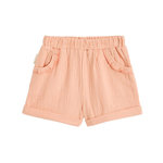 Petit Béguin Short enfant en gaze de coton Santa Giulia. Coloris disponibles : Rose