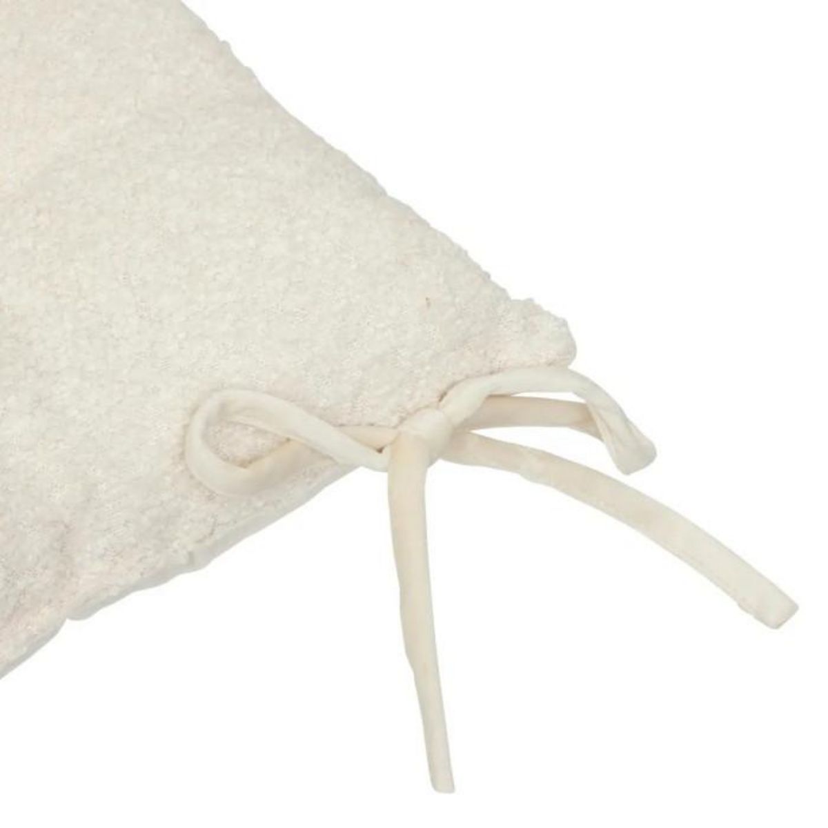 ATMOSPHERA Galette de Chaise Bouclette  Soana  38x38cm Ivoire