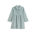 Petit Béguin Robe bébé en velours côtelé Alma. Coloris disponibles : Bleu