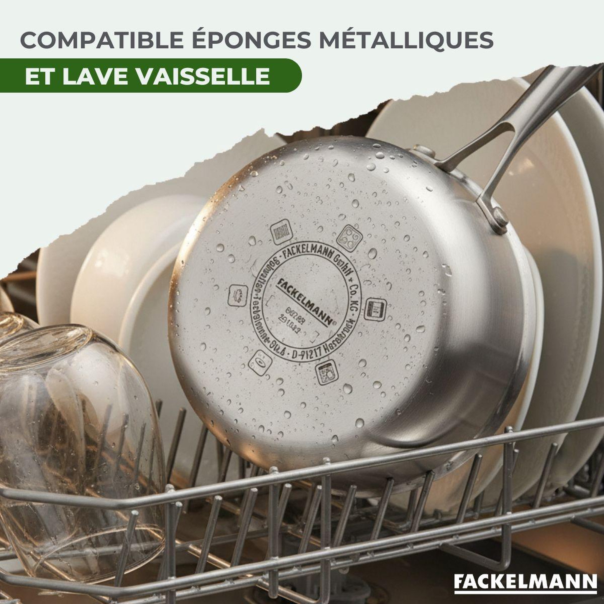Voir la diapositive 6 : Fackelmann Casserole 14 cm en inox 18/10 triply fackelmann vita3