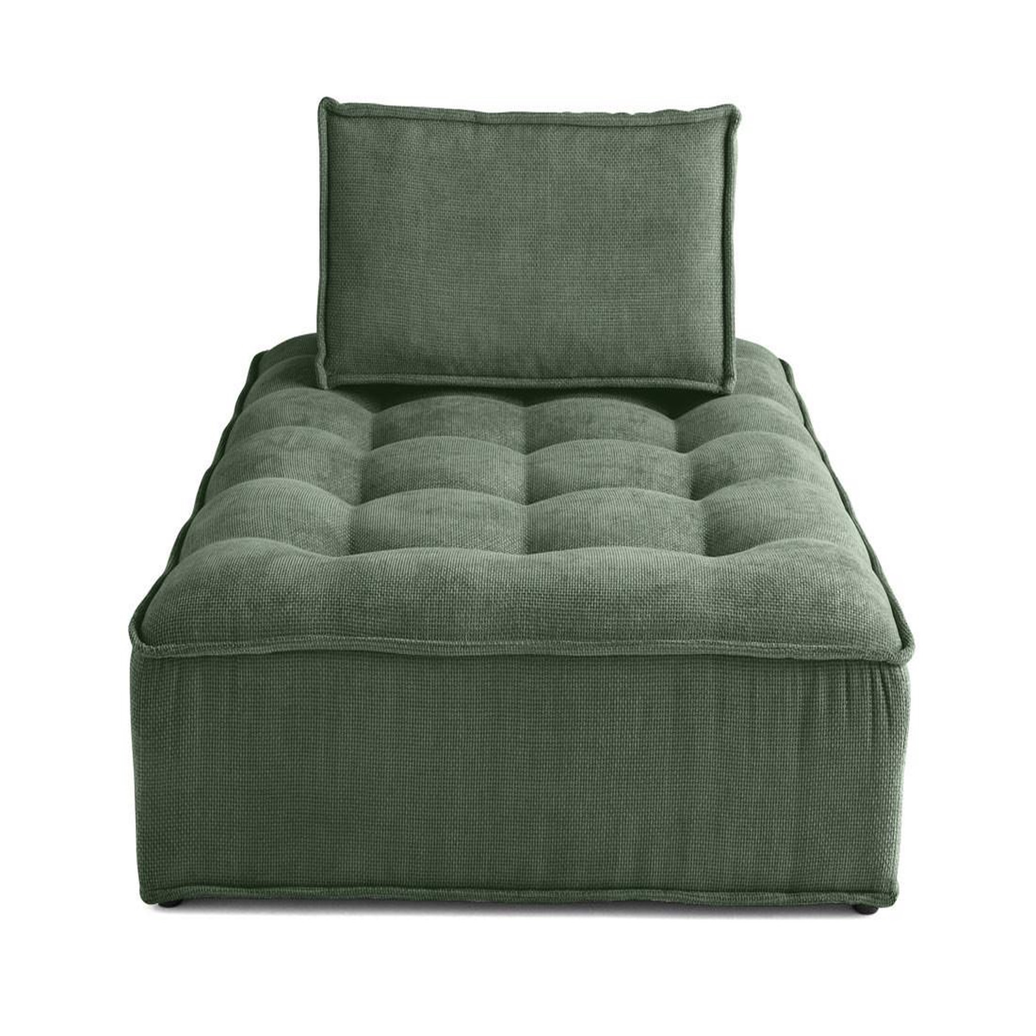 Voir la diapositive 1 : BEST MOBILIER Marisol - module d'assise méridienne - velours texturé