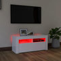 Voir la diapositive 5 : VIDAXL Meuble TV avec lumieres LED blanc 90x35x40 cm