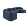 Voir la diapositive 4 : LISA DESIGN Ikare - canapé modulable d'angle droit - 6 places - en tissu