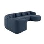 Voir la diapositive 4 : LISA DESIGN Ikare - canapé modulable d'angle droit - 6 places - en tissu