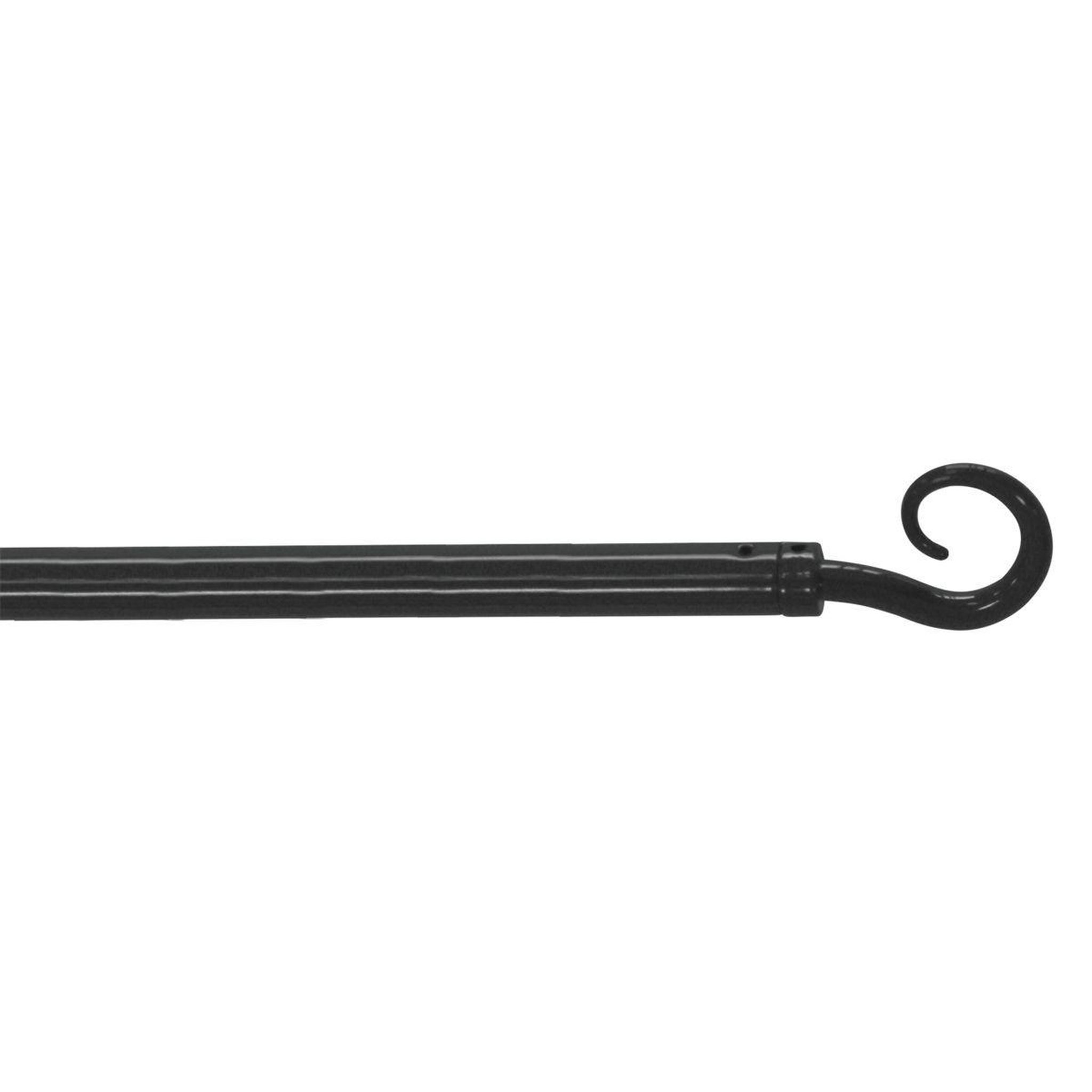Douceur d'Intérieur Tringle déco extensible  spiralia  40-60cm anthracite