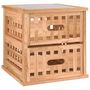 Voir la diapositive 2 : VIDAXL Table de chevet 34x34x34 cm Bois massif de noyer