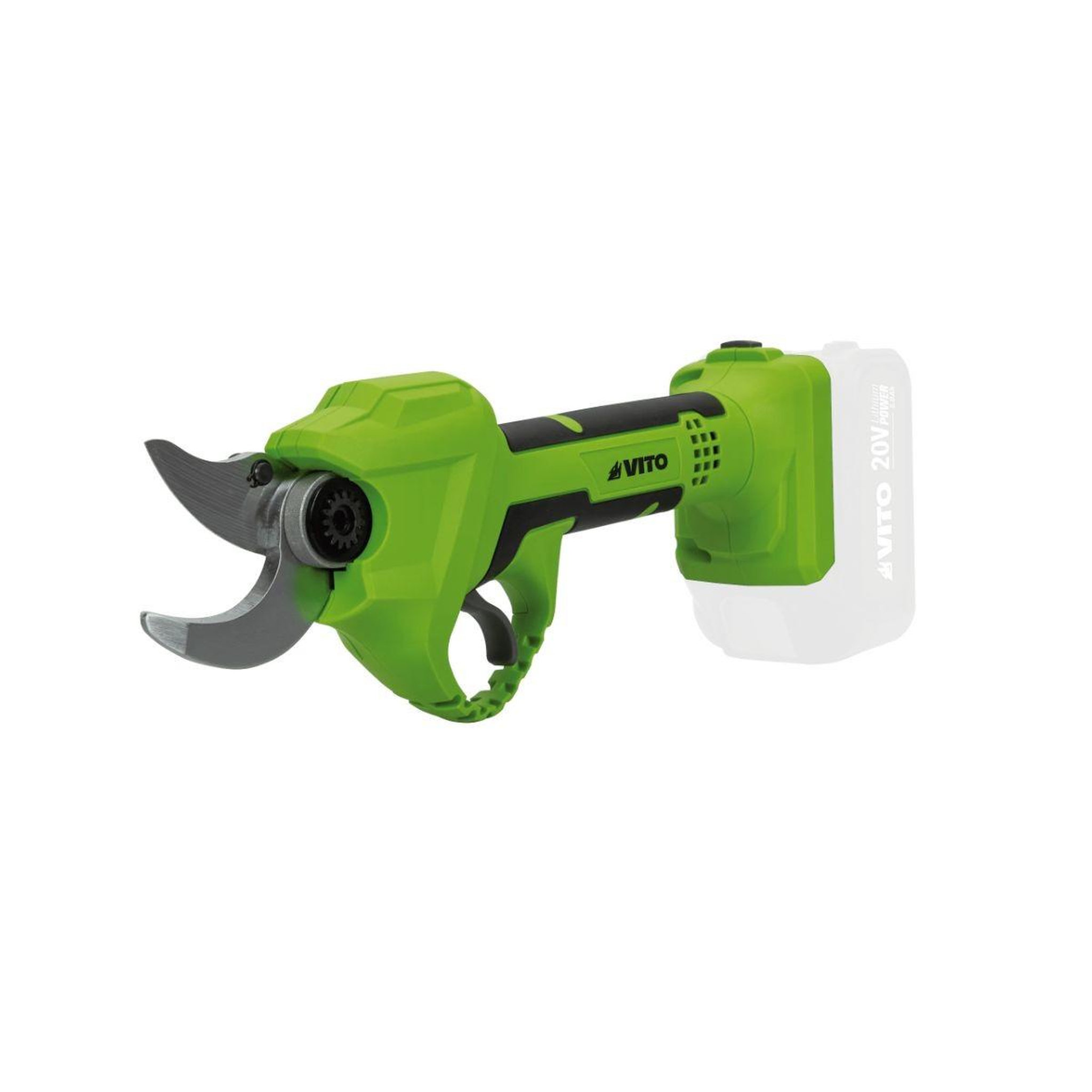 Voir la diapositive 2 : VITO Sécateur sans fil 20V + Batterie Lithium 2Ah Ø de coupe 30 mm Moteur Brushless Chargeur rapide VITO