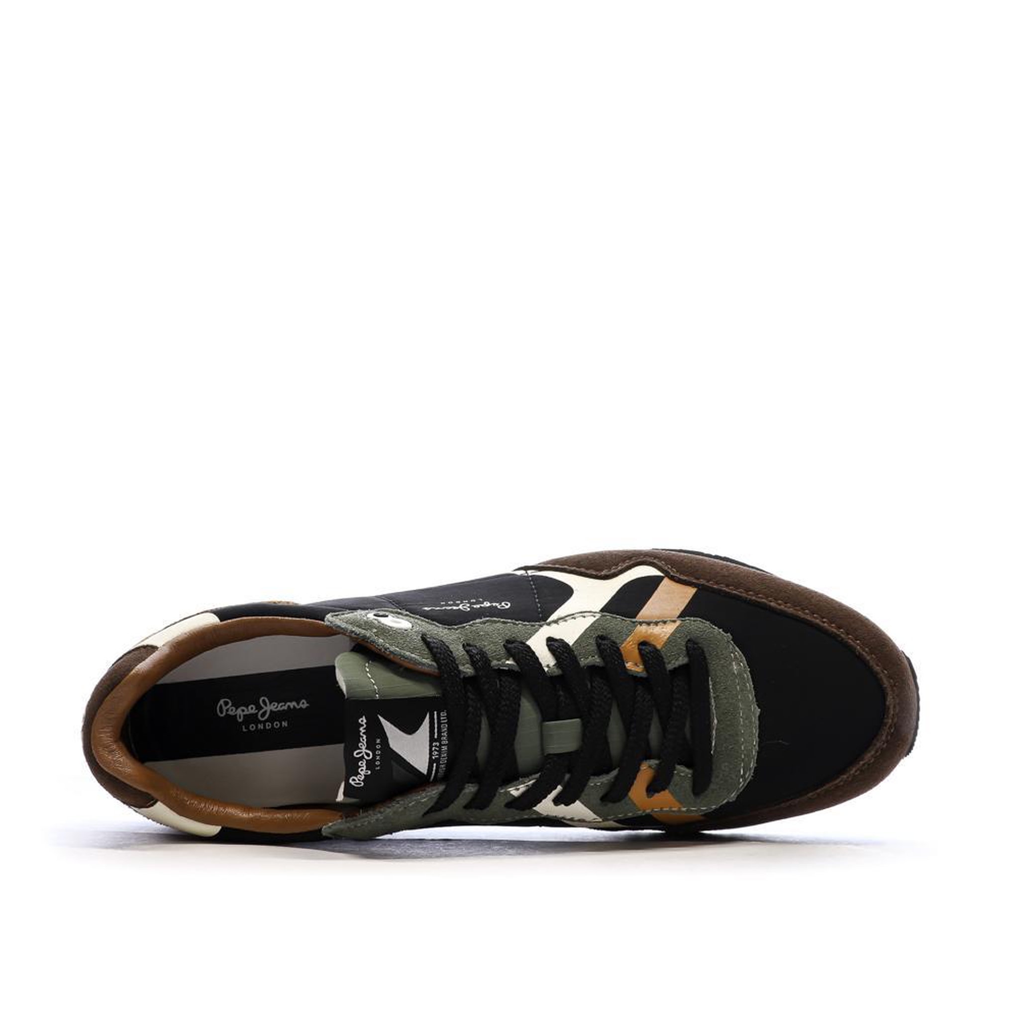 Voir la diapositive 4 : Pepe Jeans Baskets Marrons Homme Pepe jeans Brit Prints