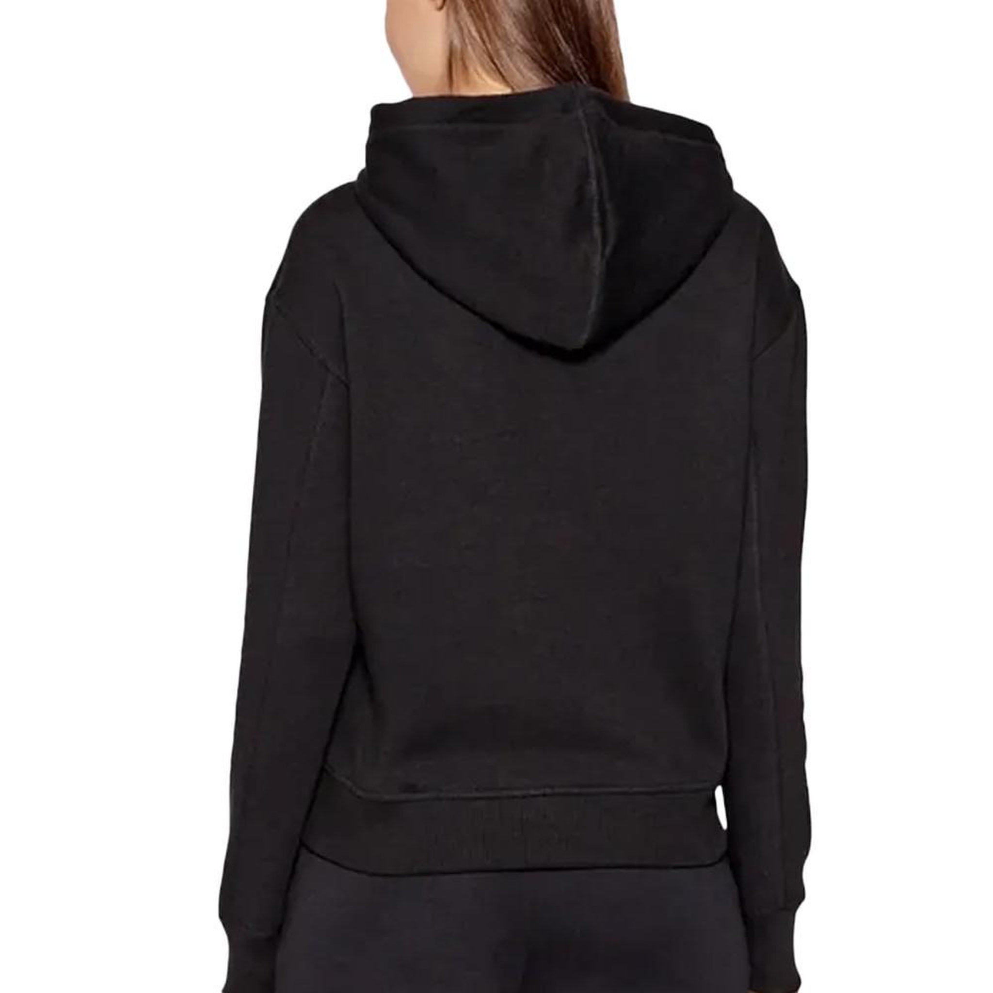 Voir la diapositive 2 : CALVIN KLEIN JEANS Sweat à Capuche Noir Femme Calvin Klein Jeans Embroidery