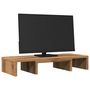 Voir la diapositive 3 : VIDAXL Support de moniteur réglable chêne artisanal bois d ingénierie