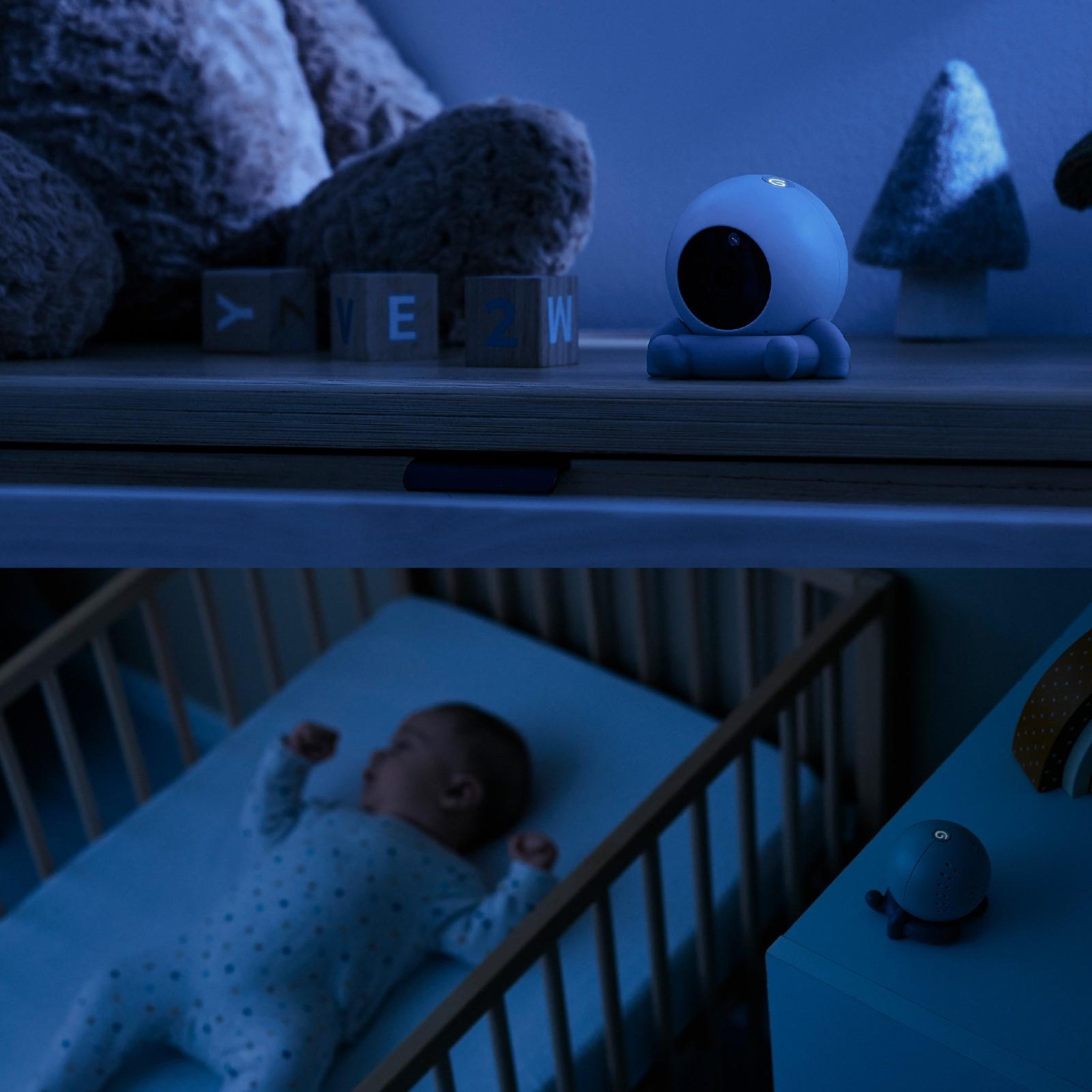 Voir la diapositive 5 : BABYMOOV Babyphone Caméra Additionnelle Sans Fil YOO Roll Babymoov - Rechargeable Autonomie 10h - Portée 300m