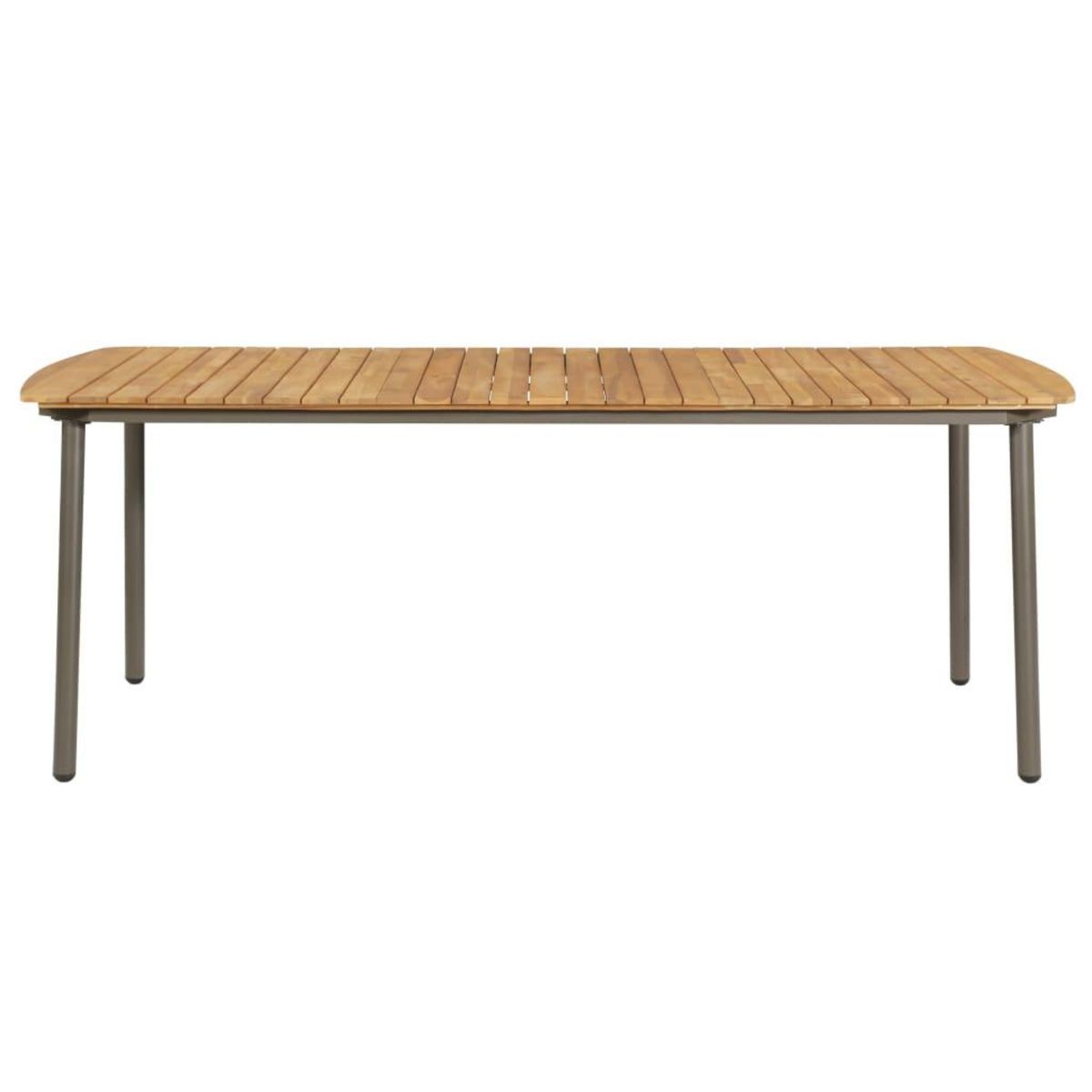 VIDAXL Table de jardin 200x100x72 cm Bois d'acacia solide et acier