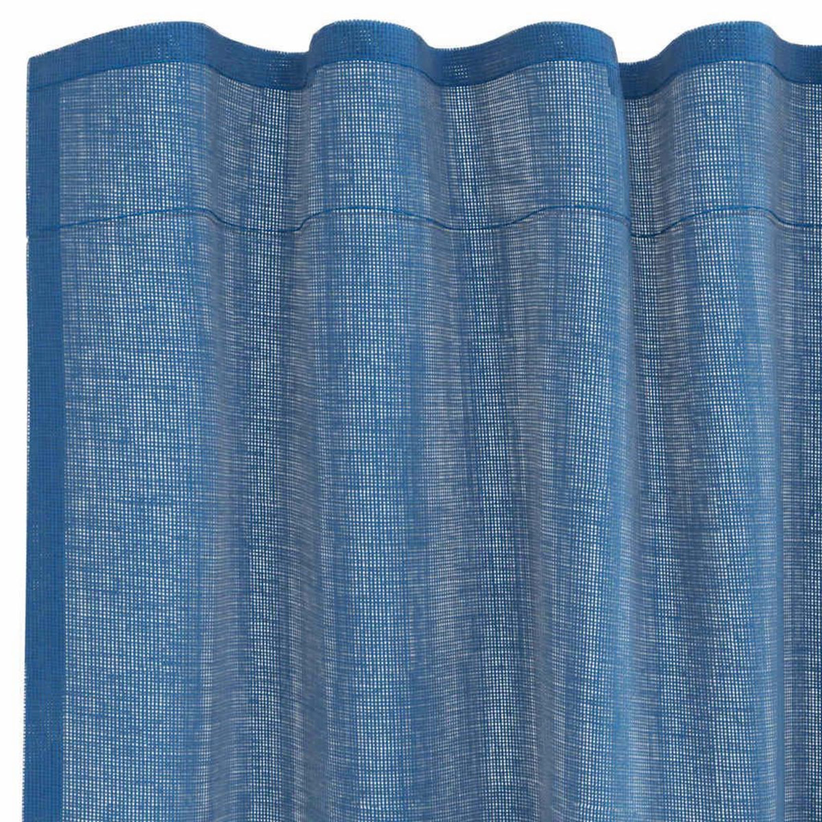 VIDAXL Rideaux en voile avec boucles 2 pcs bleu royal 140x175 cm