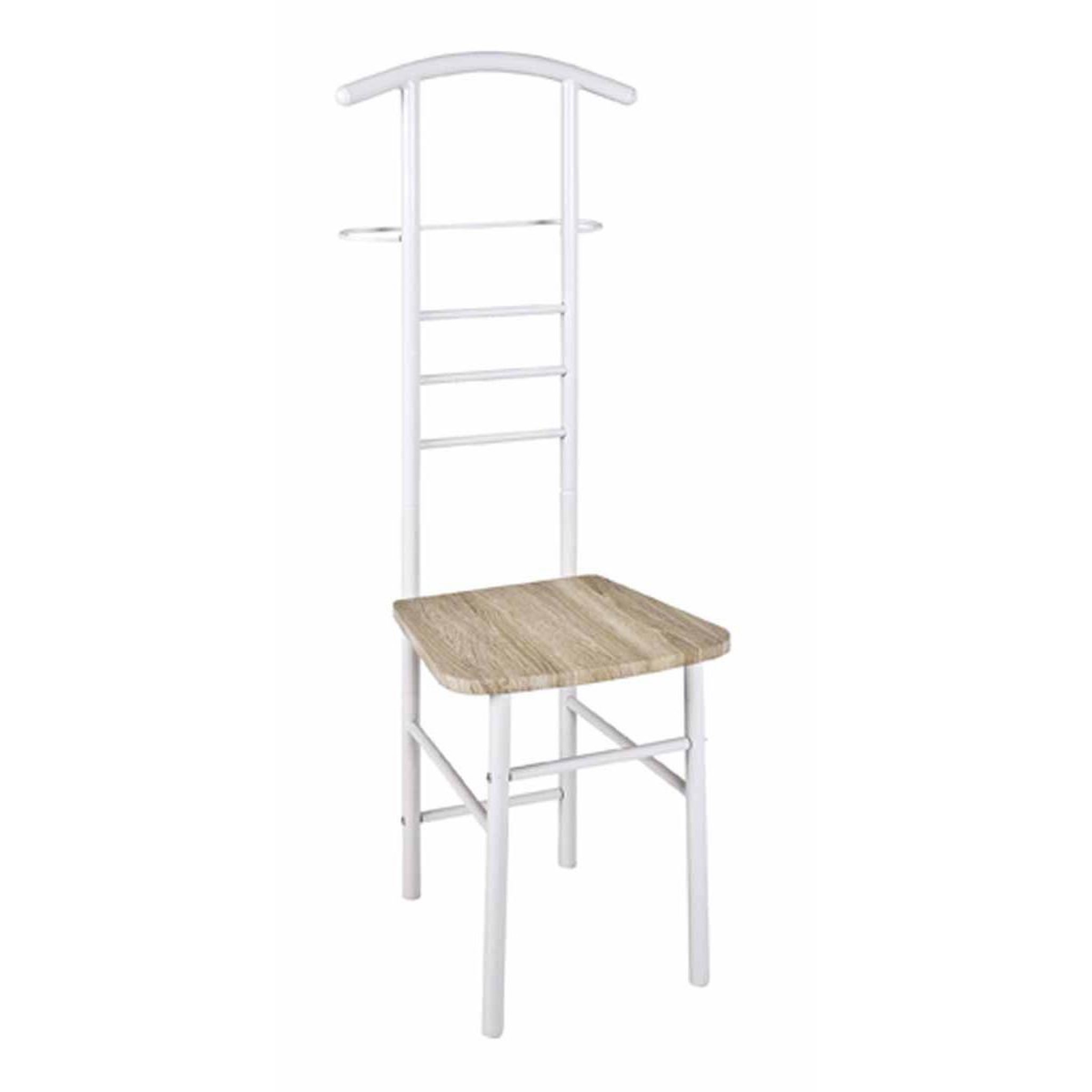 Paris Prix Valet de chambre & assise  remo  119cm naturel & blanc