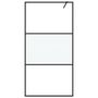 Voir la diapositive 3 : VIDAXL Paroi de douche Noir 100x195 cm Verre ESG demi-depoli