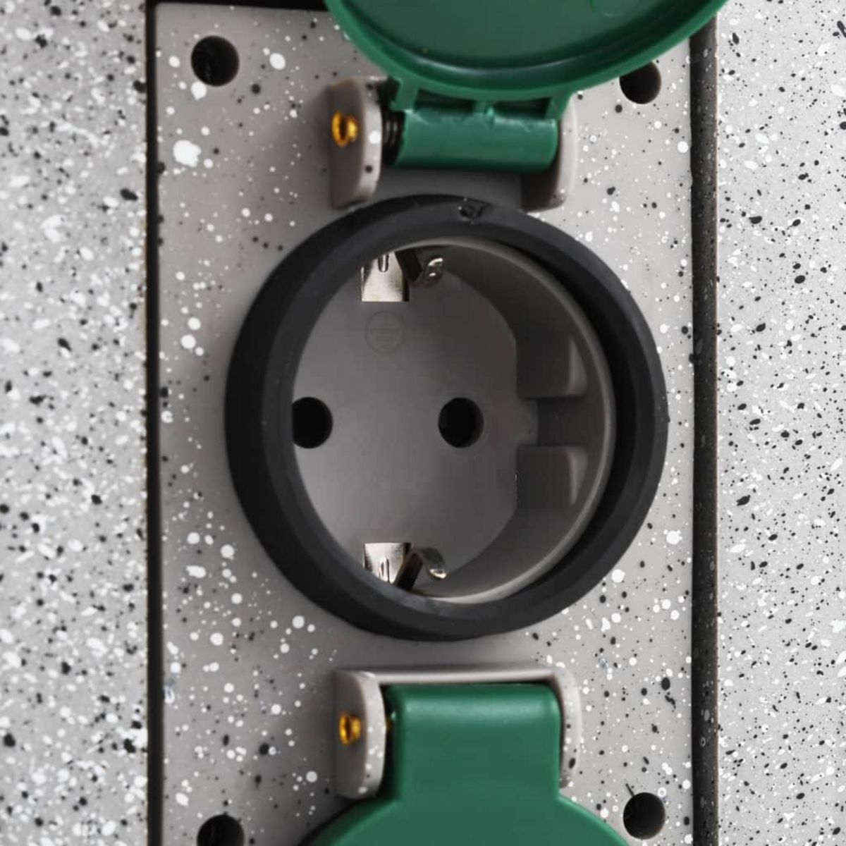 VIDAXL Prise de jardin avec pilier de capteur crepusculaire Plastique