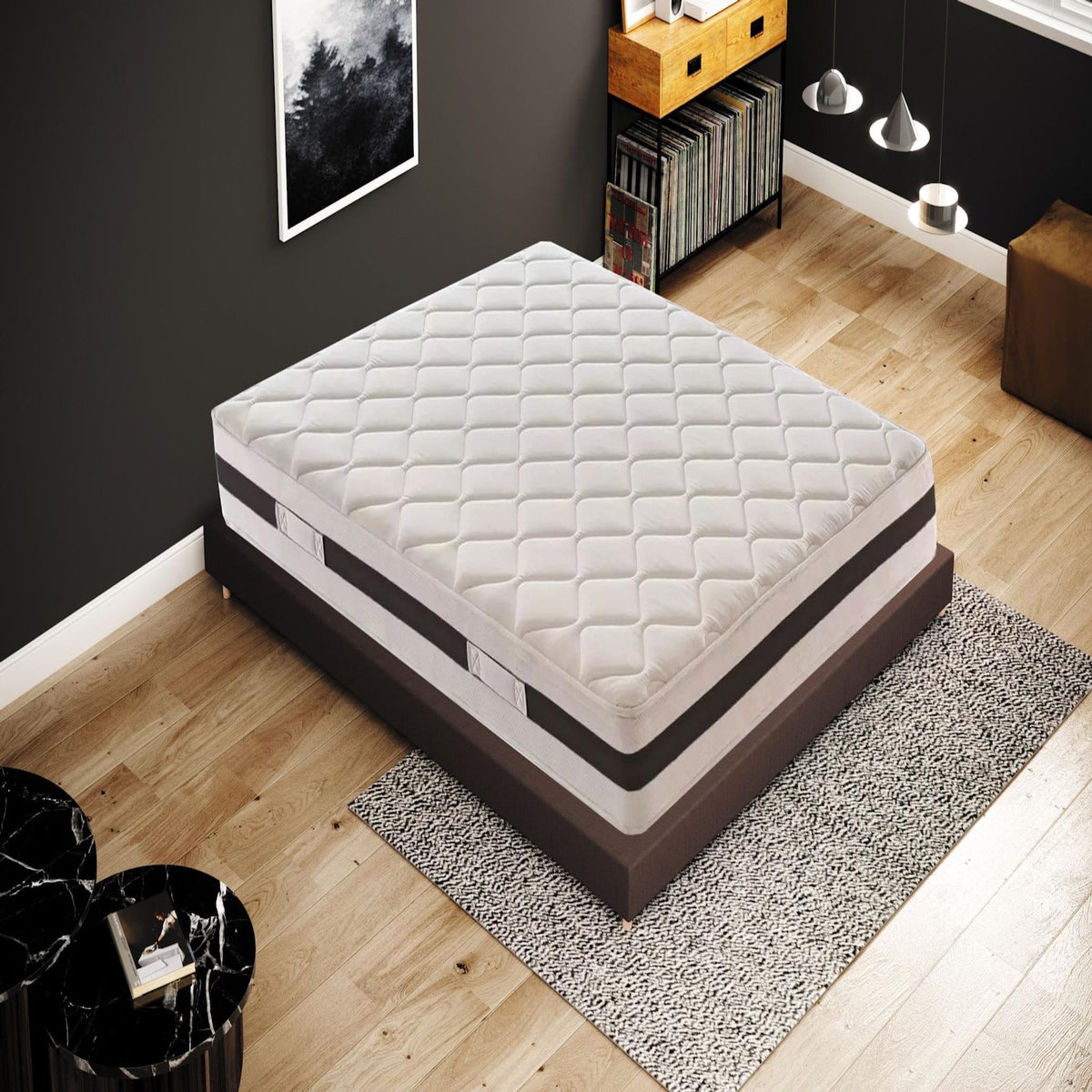 ILOVESLEEP Matelas Ressorts Ensachés 160x200 cm, SPRING - Epaisseur 21 Cm