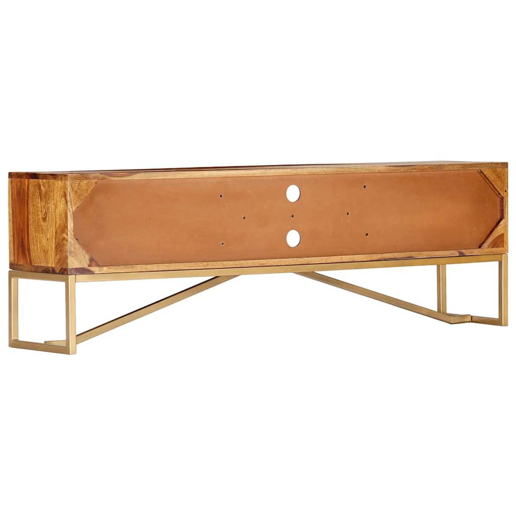 Voir la diapositive 5 : VIDAXL Meuble tv 140x30x45 cm bois de sesham massif