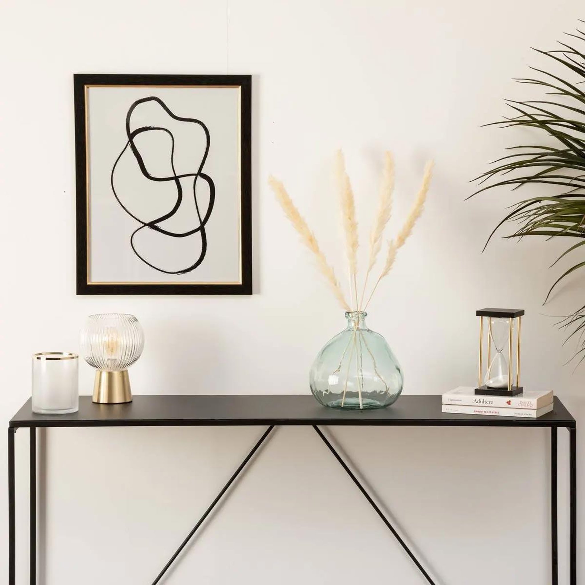Voir la diapositive 2 : ATMOSPHERA Vase rond en verre recyclé  ballon  22cm transparent