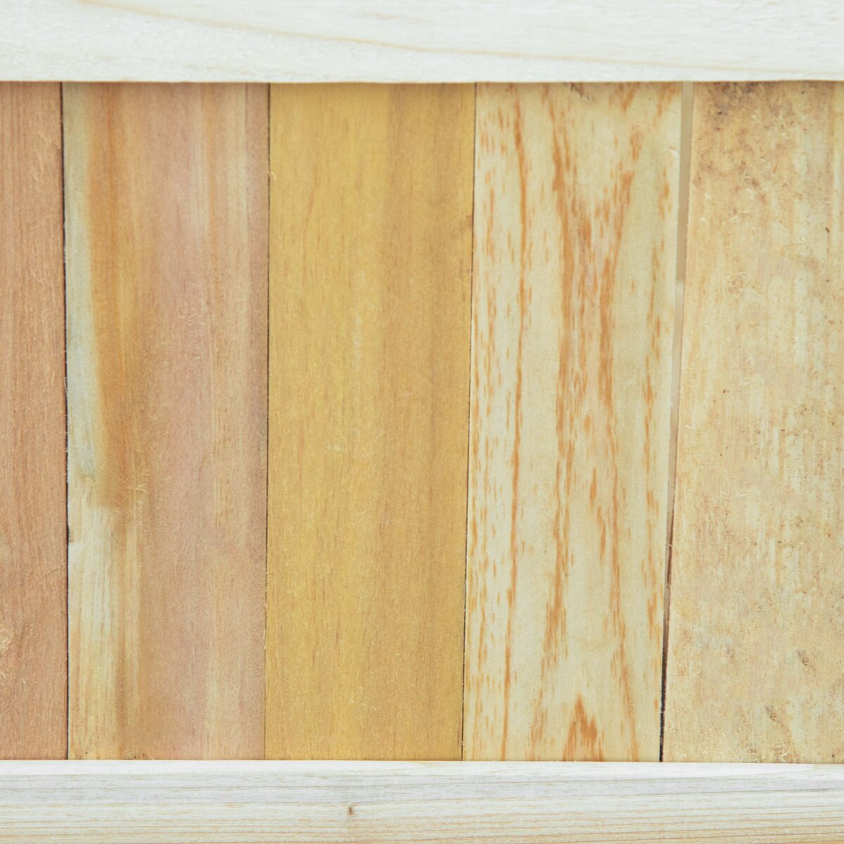 OUTSUNNY Jardinière sur pied pliable bac à fleurs dim. 70L x 30l x 25H cm corps aspect lattes bois sapin pré-huilé