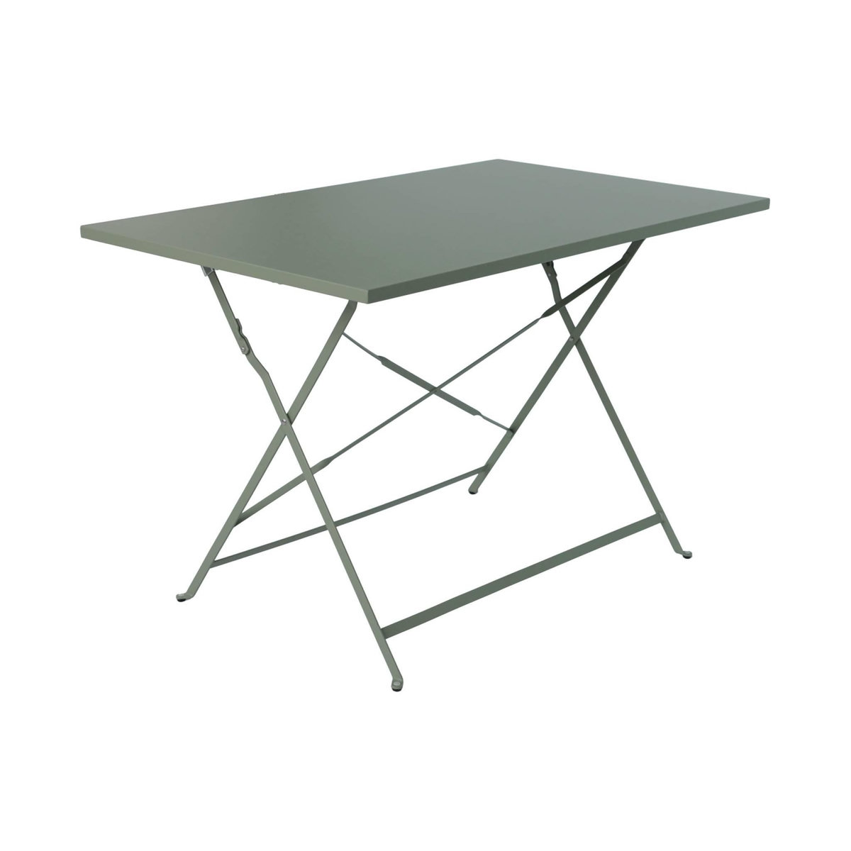 SWEEEK Table de jardin bistrot pliable - Emilia rectangle - Table rectangle 110x70cm en acier thermolaqué